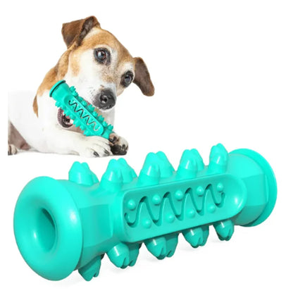 Indestructible Super Chew Dog Toys, Squeaky, Natural Rubber(Blue)