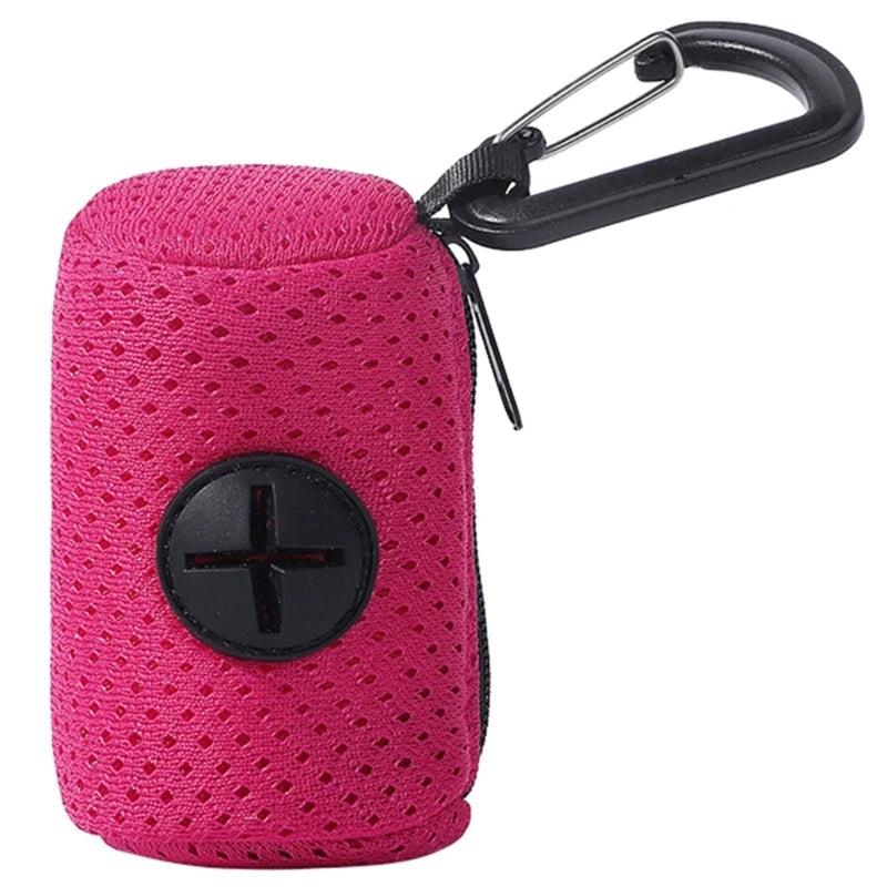 Dog Poop Pickup Bag Dispenser Convenient Pet Waste Bag Dispenser for Dog Pooper Pet Outdoor Walking Poop Bag Holder