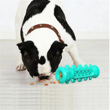 Indestructible Super Chew Dog Toys, Squeaky, Natural Rubber(Blue)