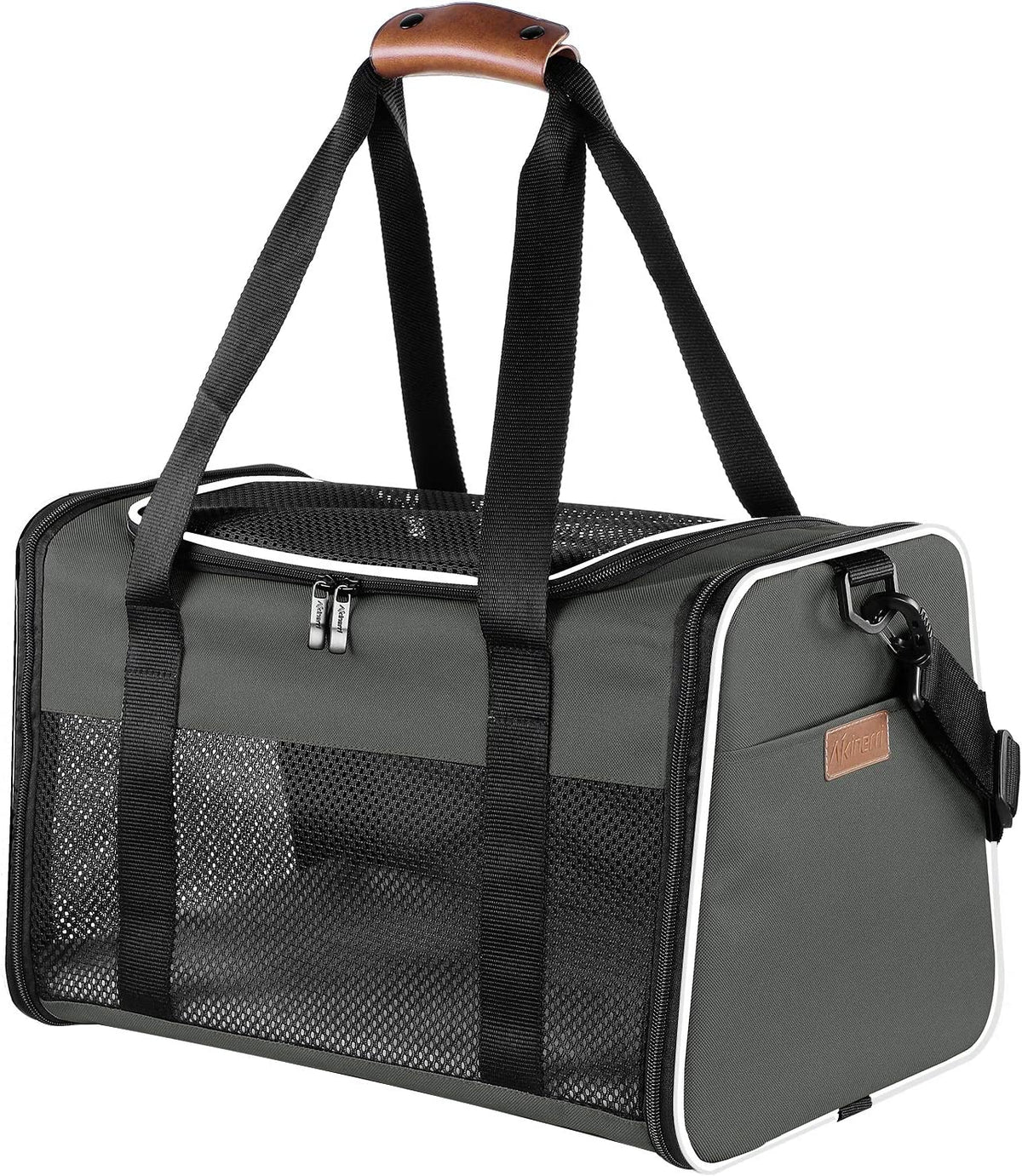 Portable Foldable Cat and Dog Carrier - Soft-Sided Pet Travel Bag for Pets Up to 22 lbs, Airline Approved